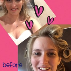 Gloje Salon & Spa - Before and after pics from my wedding! Thanks ladies!