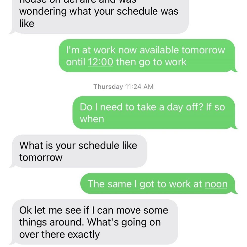 1st Choice Plumbing - Here is our text of me wanting to know when he is available and if I need to take off work for him to come fix the issue. - Plumbing Near Me - Oklahoma City, Oklahoma