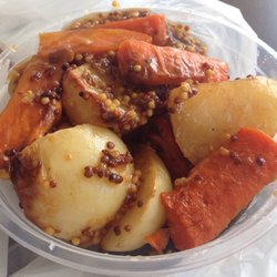 Mums Charcoal And Grill - Honey mustard Roasted potato, carrot and zucchini was delicious.