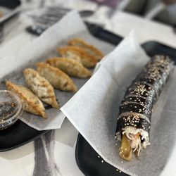 Snowa Bakery & Cafe - Mandu and tuna kimbap