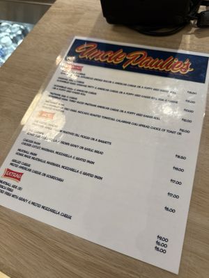 Menu photo 3 Uncle Paulie's Las Vegas, NV Menu photo 3 Uncle Paulie's Las Vegas, NV