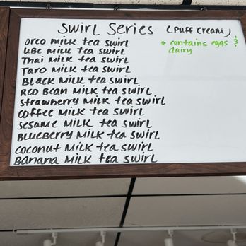 HoneyBoba - Swirl Series Menu - Bubble Tea Near Me - Westbrook, Maine