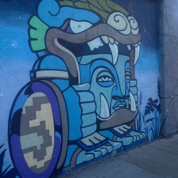Aztec mural - Right side of mural. - Public Art Near Me - Oakland, California Aztec mural - Right side of mural. - Public Art Near Me - Oakland, California