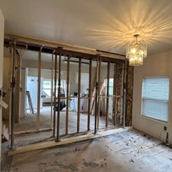 L&R Contractors - Bracing for load bearing wall removal