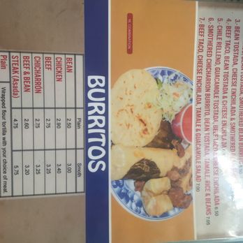 El Chalate - Menu may 2017 - Mexican Near Me - Denver, Colorado