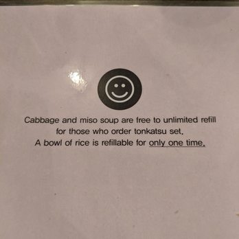 Katsuya - Sides are refillable if you order a Tonkatsu set - Japanese Near Me - Toronto, Ontario