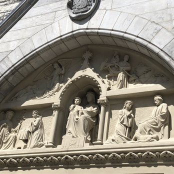 Cathedral of the Immaculate Conception - Frieze above entrance - Churches Near Me - Syracuse, New York