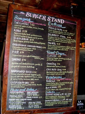 Menu photo 8 The Burger Stand Taos, NM