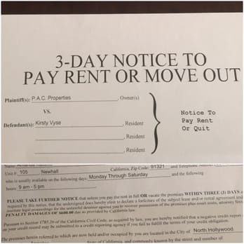 PAC Properties - Because THEY LOST my check and instead of calling,E-mailing, or contacting me in any way, they just tape this to your door. - Property Management Near Me - Los Angeles, California PAC Properties - Because THEY LOST my check and instead of calling,E-mailing, or contacting me in any way, they just tape this to your door. - Property Management Near Me - Los Angeles, California