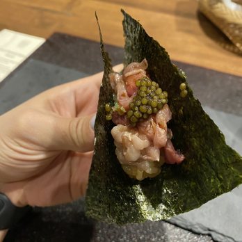 wa’z - Hand roll with caviar - Japanese Near Me - Seattle, Washington