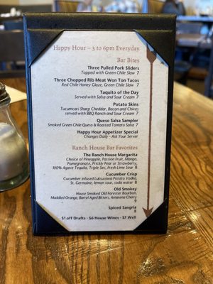 Menu photo 5 The Ranch House Santa Fe, NM