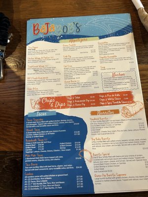 Menu photo 2 Baja Bob's Rehoboth Beach, DE