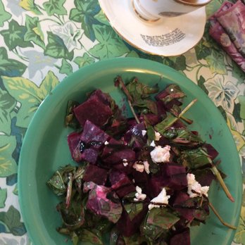 The Tailored Tea - Salad (part of historic high tea) - beets, goat cheese, spinach. - Breakfast & Brunch Near Me - Latham, New York The Tailored Tea - Salad (part of historic high tea) - beets, goat cheese, spinach. - Breakfast & Brunch Near Me - Latham, New York