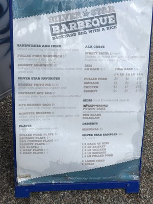 Menu photo 1 Silver Star Bbq Farmington, NM