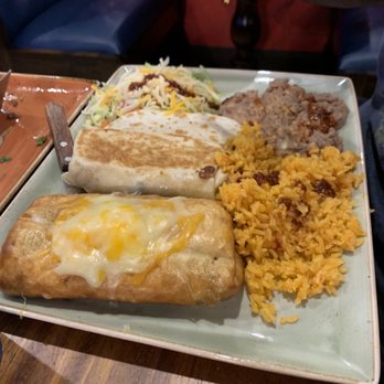 El Buen Manantial - Chimichanga, burrito, and a quesadilla combination platter - Mexican Near Me - Racine, Wisconsin El Buen Manantial - Chimichanga, burrito, and a quesadilla combination platter - Mexican Near Me - Racine, Wisconsin