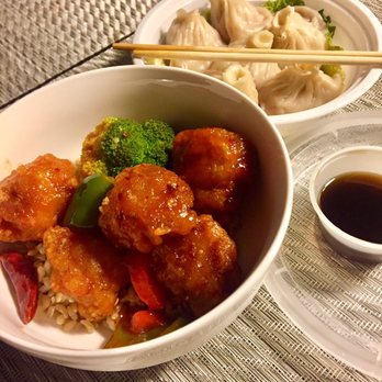 Wei Williamsburg - General Tso's with Brown Rice, featuring Pork Soup Dumplings - Chinese Near Me - Brooklyn, New York Wei Williamsburg - General Tso's with Brown Rice, featuring Pork Soup Dumplings - Chinese Near Me - Brooklyn, New York