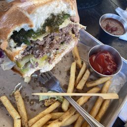 SpicyPoblano Smash Burger.