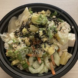 Vegetarian bowl with tofu Vegetarian bowl with tofu