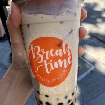 Breaktime Tea - Roasted Oolong Milk Tea - Cafes Near Me - San Jose, California