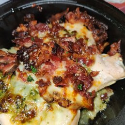 Burnt  dry little to no sauce, chicken torino
