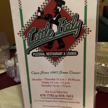 Little Italy - All the facts - Italian Near Me - Tallahassee, Florida Little Italy - All the facts - Italian Near Me - Tallahassee, Florida