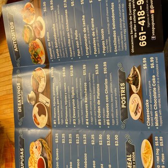 Vos Pupusas - This is the real menu. - Salvadoran Near Me - Lancaster, California Vos Pupusas - This is the real menu. - Salvadoran Near Me - Lancaster, California