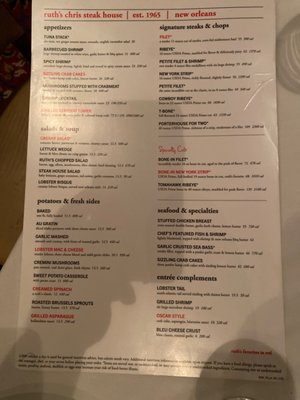 Menu photo 3 Ruth's Chris Steak House Lafayette, LA