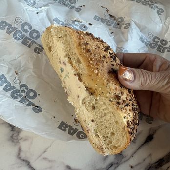 The Bagels and Co - Bagels are big, I suggest a breakfast date or bring a friend and share. - Coffee & Tea Near Me - Gainesville, Florida