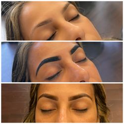Helen Beauty - Brow henna before and after