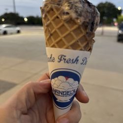 Mud pie with n a waffle cone