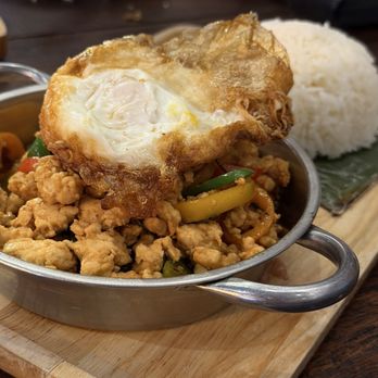 Kin Thai Street Eatery - Ga prao w/ ground chicken - Thai Near Me - Sacramento, California Kin Thai Street Eatery - Ga prao w/ ground chicken - Thai Near Me - Sacramento, California