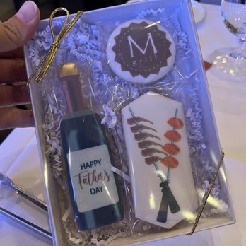 M Grill - Gift for Father's Day. My dad enjoyed the cookies as they were soft and not too sweet - Brazilian Near Me - Los Angeles, California