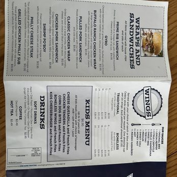 Blue 53 - Menu - Sports Bars Near Me - Palmyra, Virginia