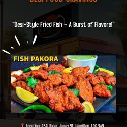 Desi style fish pakora