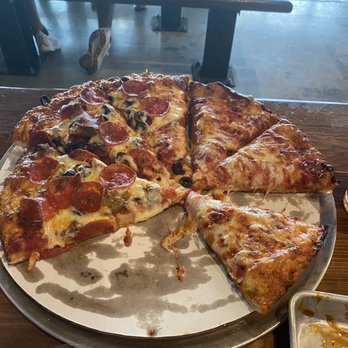 Sabinos Pizza Pub - Pan Pizza with Meatballs and Pepperoni - Sports Bars Near Me - Leander, Texas Sabinos Pizza Pub - Pan Pizza with Meatballs and Pepperoni - Sports Bars Near Me - Leander, Texas
