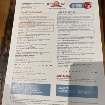 Just Love Coffee Cafe - Colerain Township - Food menu - Coffee & Tea Near Me - Cincinnati, Ohio Just Love Coffee Cafe - Colerain Township - Food menu - Coffee & Tea Near Me - Cincinnati, Ohio
