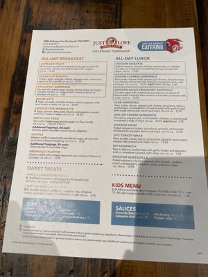 Menu photo 7 Just Love Coffee Cafe - Colerain Township Cincinnati, OH Menu photo 7 Just Love Coffee Cafe - Colerain Township Cincinnati, OH