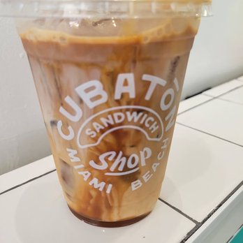 Cubatón Sandwich Shop - Iced Café Bombón - Cuban Near Me - Miami Beach, Florida