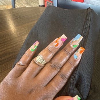 Classic And Fancy Nails Spa - Medium taper square with gel and chrome - Nail Salons Near Me - Laveen, Arizona Classic And Fancy Nails Spa - Medium taper square with gel and chrome - Nail Salons Near Me - Laveen, Arizona