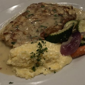 Acqua e Farina - Special - grilled fish with wine sauce, polenta and vegetables - Italian Near Me - Hayward, California
