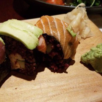 Yamamori - Rainbow roll with black rice - so good! - Japanese Near Me - Dublin, D