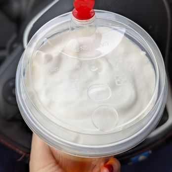 Joy TeaFresh House - Top view of the cheese foam - Bubble Tea Near Me - Oakville, Ontario