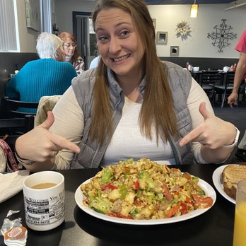 Finally Ours - Wife enjoying her Frittata! - Diners Near Me - Syracuse, New York