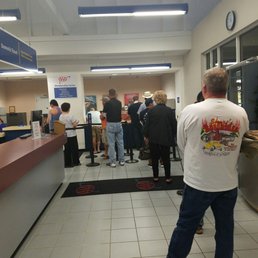 This is the hour line you can expect to pay your tags on your vehicle! Good luck! Dmv has a kiosk in n out. Membership is a joke!!!!