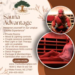 Well Being Spa - Our sauna advantage is not just hot its for your well being.