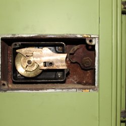 The lock was well preserved in pristine working condition, dismantled, combination reset. The safe is once again in perfect working order.