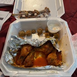One Taste - It was... Mild 2 Flavor Party Wings with dry lemon pepper, fried Okra