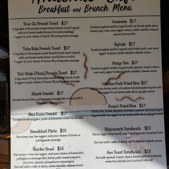 Anuenue Cafe - Menue as of 08/15/22 - Cafes Near Me - Koloa, Hawaii Anuenue Cafe - Menue as of 08/15/22 - Cafes Near Me - Koloa, Hawaii