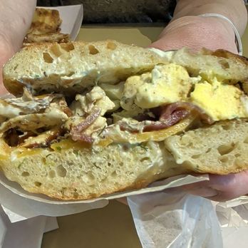 Duckie's Woodfire - Breakfast bagel sandwich - Bagels Near Me - Oklahoma City, Oklahoma