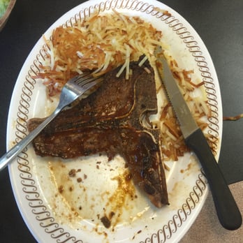 Waffle House - T bone steak well done - American Near Me - Franklin, Indiana Waffle House - T bone steak well done - American Near Me - Franklin, Indiana